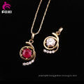 Fashion Design Gemstone Gold Plated Gemstone Pendant Jewelry